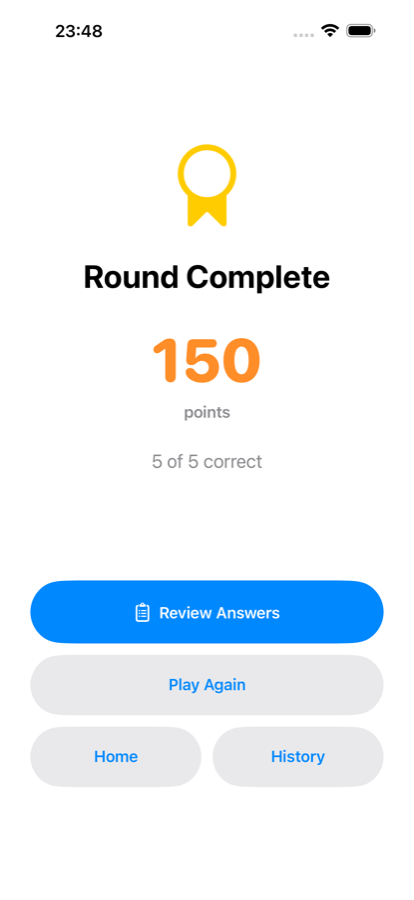 Round results
